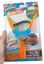 NERF Super Soaker Storm Ball Sling N' Soak Slingshot Water Splash Toy Summer 6+