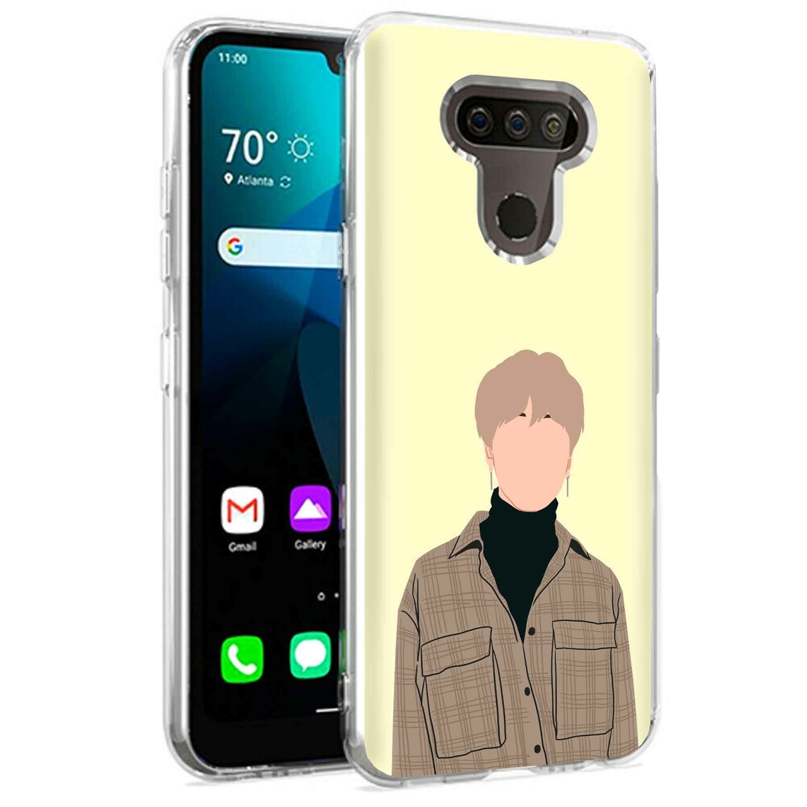 Phone Case for LG Harmony 4,Premier Pro Plus,K41, KPOP Bulletproof 5 Print