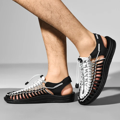 Breathable Weaving Design Sandals for Men and Women, Perfect for Summer Beach - Picture 7 of 37