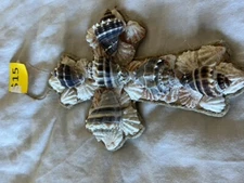 Cross Featuring King Crowns And Kitten Paws Outlined With Jute