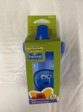 Cookie Monster Sesame Street Sippy Cup 8oz Spill Proof Plastic Todlr Special .