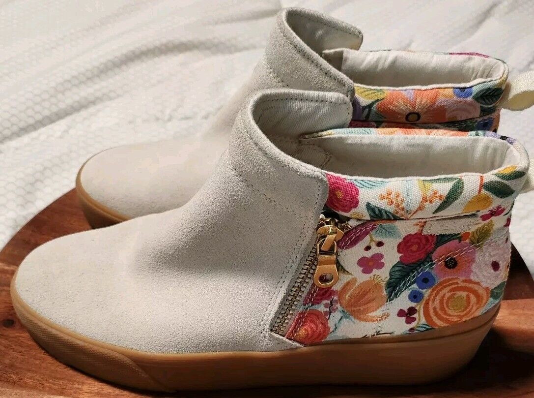 Rifle Paper Co x Keds Cooper Suede Zip Bootie Garden Party Rifle Paper Co x Keds Cooper Suede Zip Bootie Garden Party