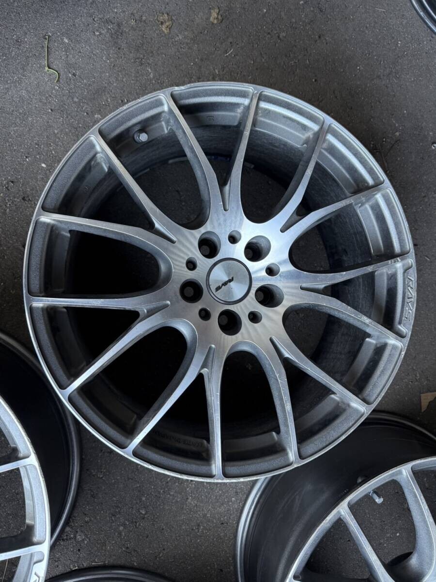 piRo8118　Ramat #280 #279 2つセット RAYS HOMURA 2x7 19x8.5J +38 PCD114.3 Set of 4 Wheels Subaru