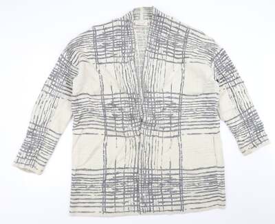 Marks and Spencer Damen Beige V-Ausschnitt Acrylmischung Cardigan Größe 18