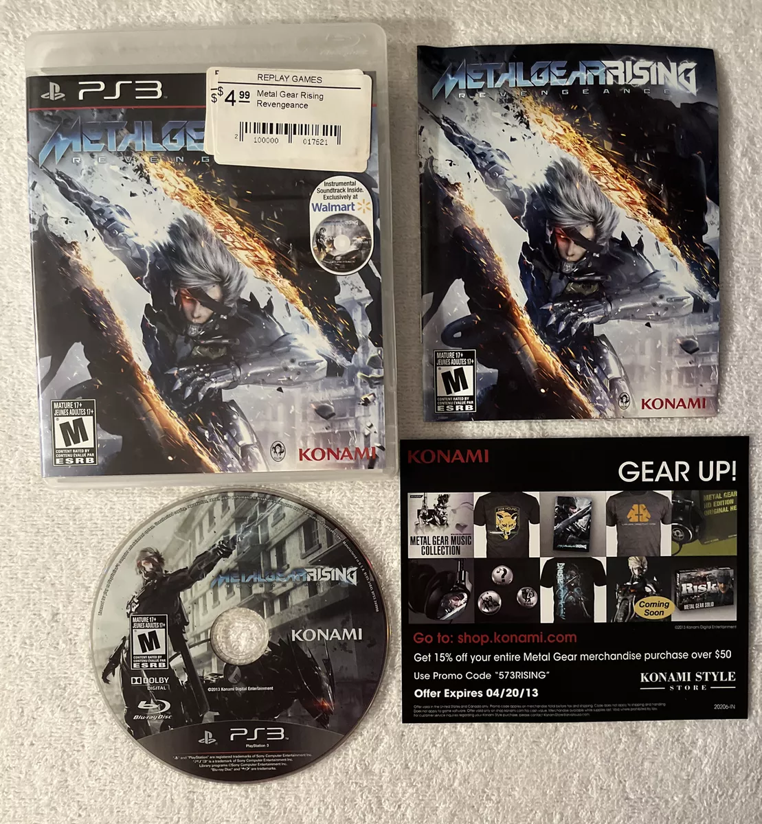 Konami - Metal Gear Rising: Revengeance for Sony Playstation PS3