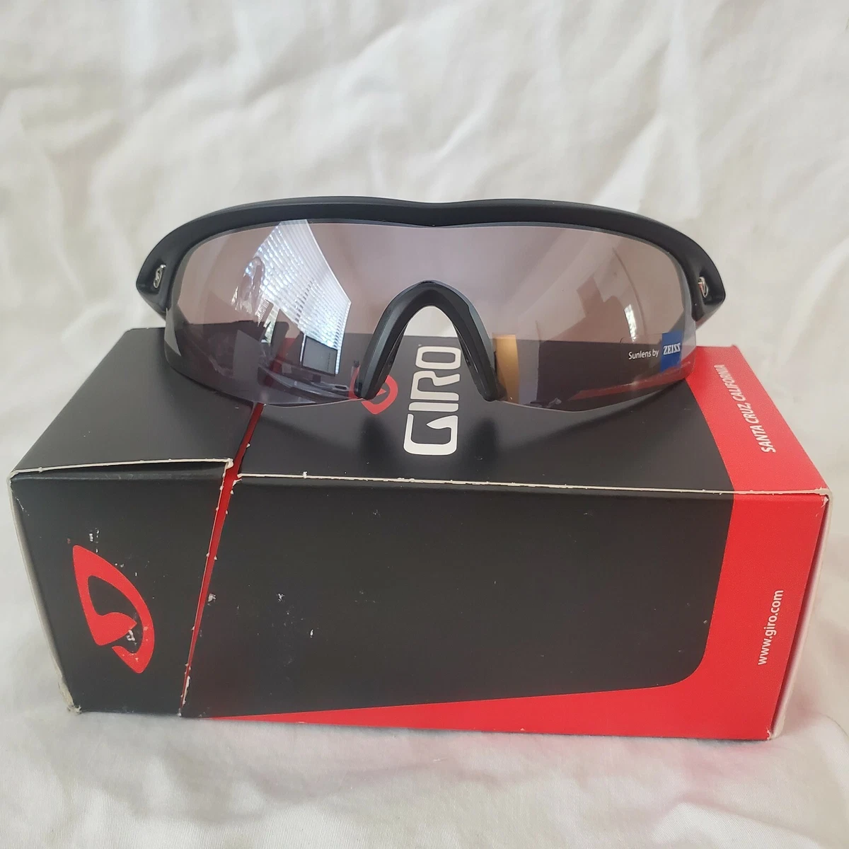 Giro Havik Cycling Sunglasses Matte Black COMP Frame w Zeiss Rose