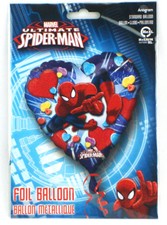 Ultimate Spider-Man Foil Heart Balloon Party Supply Decoration 17-Inch Marvel
