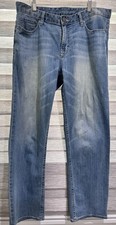 Calvin Klein Jeans Mens Size 34x30 Blue Straight Denim Pants Wash