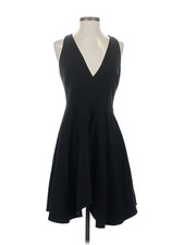 NWT Halston Heritage Women Black Cocktail Dress 2