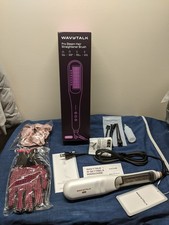 Wavytalk Pro Steam Hair Straightener Brush B390 - White  Accessories