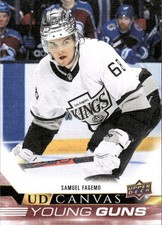 2022-23 Upper Deck #C107 Samuel Fagemo Young Guns RC Canvas Los Angeles Kings
