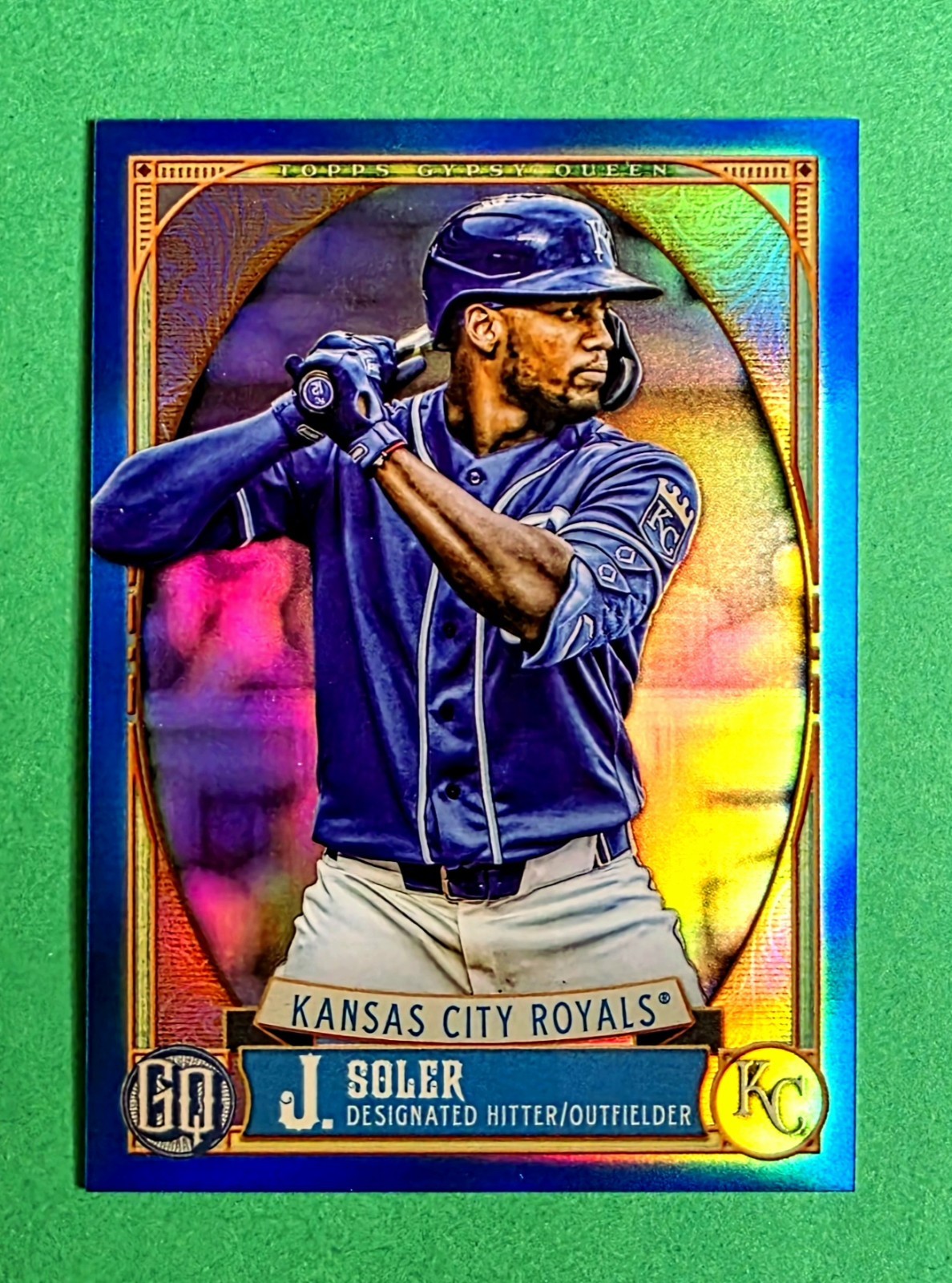 Jorge Soler 2021 Gypsy Queen #60 BLUE REFRACTOR Team Jersey Color Match SSP /99