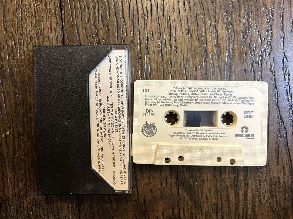 Buddy Guy & Junior Wells: Drinkin' TNT 'N' Smokin' Dynamite CASSETTE VG+++ - Imagem 3 de 3