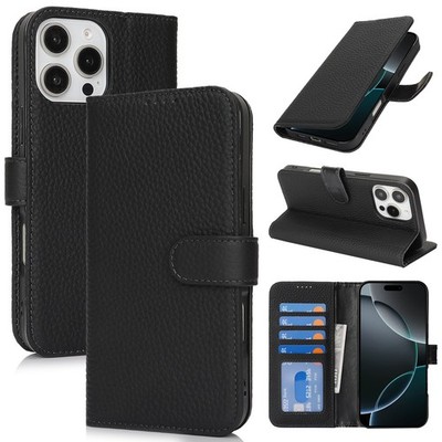 Lederhülle Echt Leder Handytasche für iPhone 16 Pro Max Plus 16e Handyhülle Case