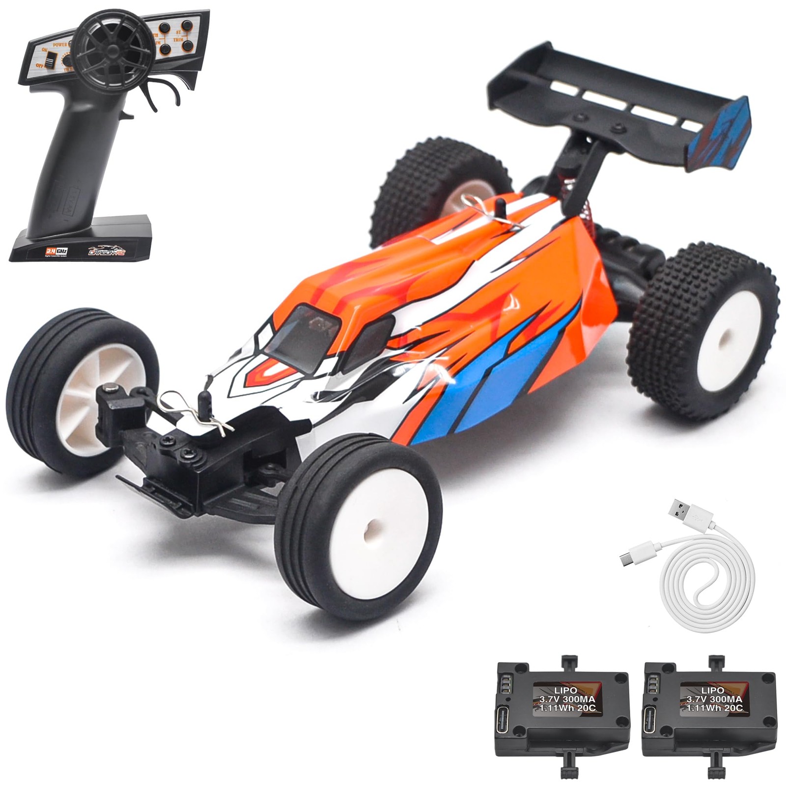 With Gyro, 1/24 Scale 2.4ghz Off-road Rc Car, All Ter...