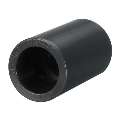 1Pcs 1'' Pipe Coupling Fitting, sCH80 (SOC x SOC) Slip Socket Connector