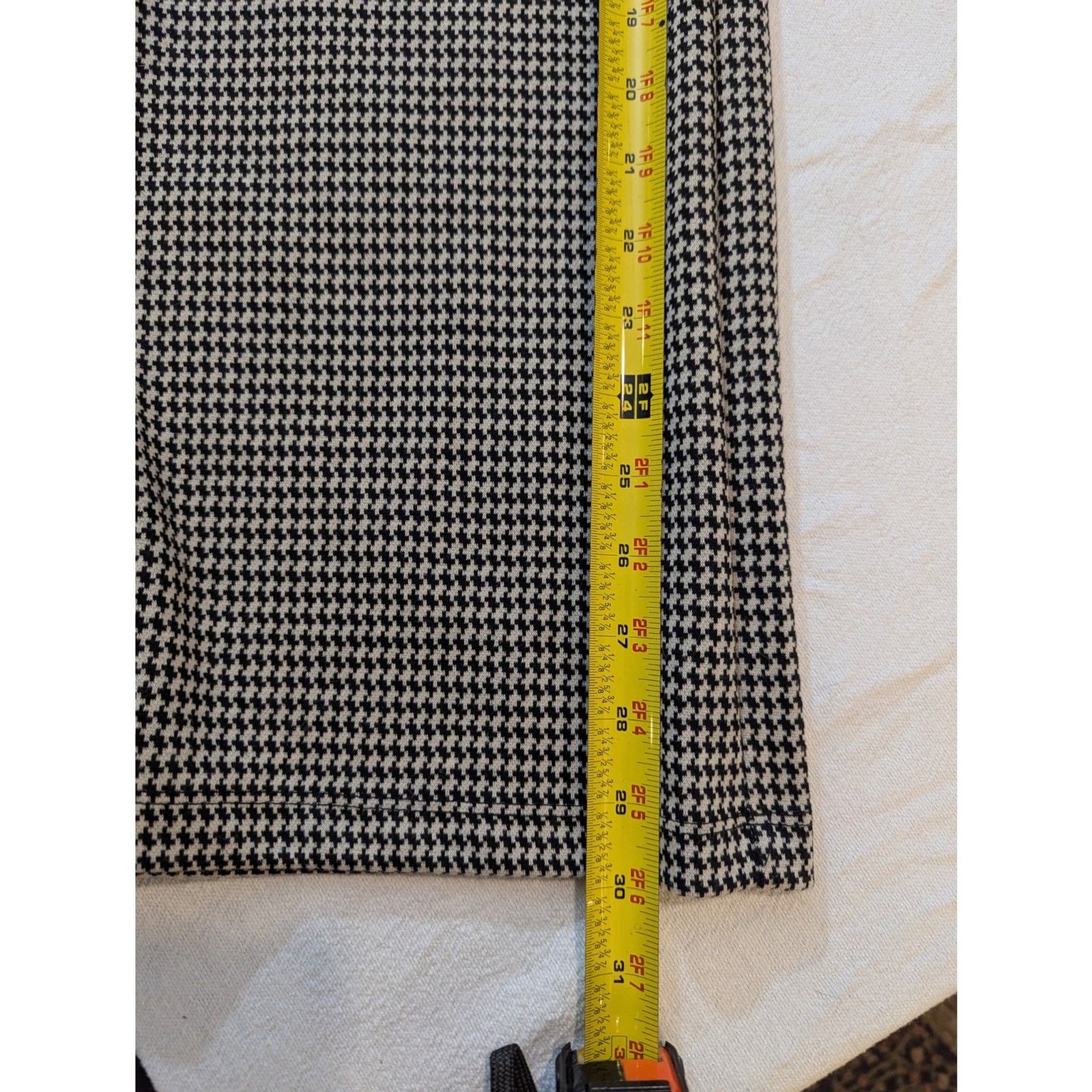 Max Studio Houndstooth Sailor Button High Rise Wi… - image 5