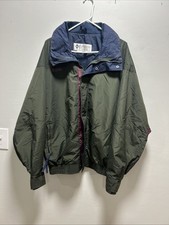 Vintage Y2K Columbia Jacket Mens Large Green Bugaboo Radial Sleeve Windbreaker