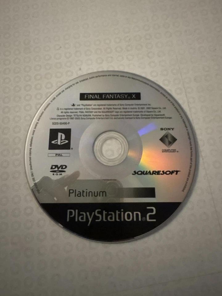 Final Fantasy X PS2 PAL - Disc Only - Image 1 of 1