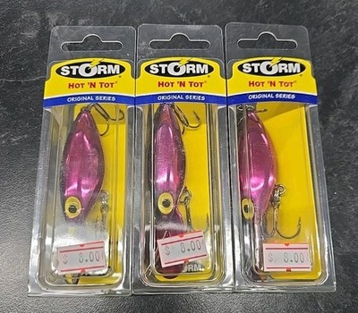 3X STORM HOT 'N TOT ORIGINAL SERIES 2-½'' & 3/8oz #07 METAL PURPLE/BLACK 
