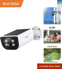 AI Human Detection & 2-Way Audio Solar Camera - Perfect for Home Surveillance