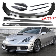 Carbon Fiber Front Bumper Rear Lip Spoiler Side Skirt For Toyota Celica 2000-05