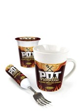 Pot Noodle Flame Grilled Steak Gift Set with Spinning Fork and Mug New Boxed