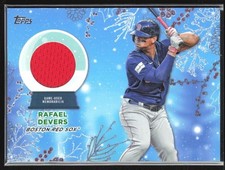 Rafael Devers 2023 Topps Holiday Relics Blue Metallic /99 Jersey #RC-RD Boston