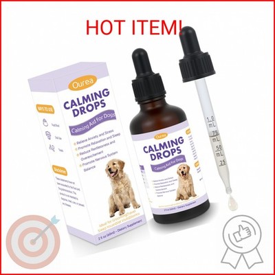 Sedation Drops for Dogs Nail Trimming Grooming, Natural Calming Solution with Me