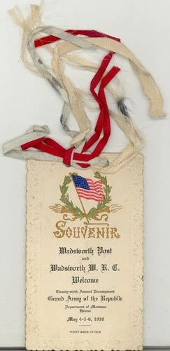 1910 HELENA MONTANA Civil War GAR WRC "26TH ANNUAL ENCAMPMENT SOUVENIR" Out West