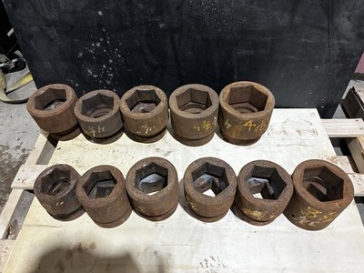 11x 2.5  Drive Sockets Prototype/armstrong/ozat/ Ingersol Rand 3-4-7/8