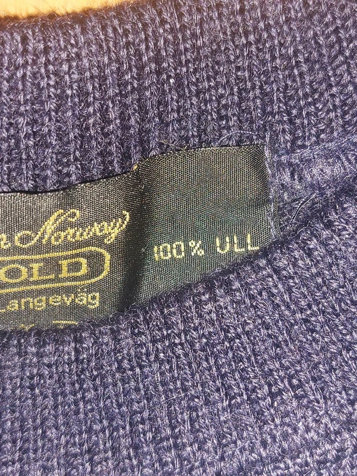 DEVOLD made in Norway  Strick Pullover Gr. XXL 100% Wolle Dunkelblau - Bild 3 von 4