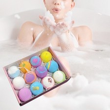 12Pcs Bath Bombs Handmade Fizzy Organic Bubble Bath Bombs Set Gift UK Stock
