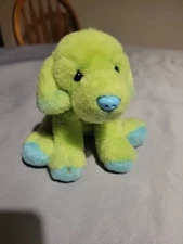 Vintage Russ Yumiko Dreamers Green Labrador Dog Blue Nose 5" High NO TAGS