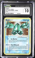 CGC 10 GEM MINT Regice Gold Star 2006 EX Legend Maker 90/92 Holo Pokemon Card on eBay
