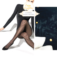Angelina Tights By Wolford Xs Black Schwarz Strumpfhose Mit Swarovski-Elements