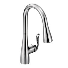 Moen Arbor Chrome One-Handle Kitchen Faucet with Pull Down Sprayer Featuring ...