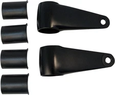 Emgo Universal Aluminum Headlamp Mounting Brackets Black