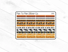 2995~~Halloween Dividers Planner Stickers.