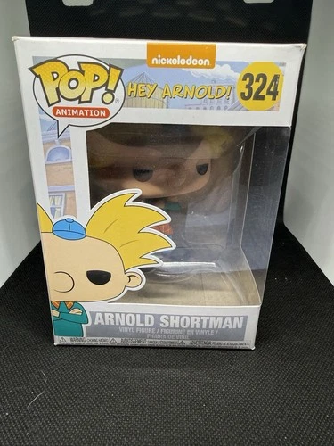 Funko POP! Animation Hey Arnold Arnold Shortman #324 Vinyl Figure DAMAGED BOX