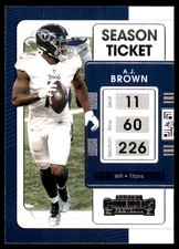 A.J. Brown 2021 Panini Contenders #96 Titans NFL READ FREE SHIPPING AutographDen