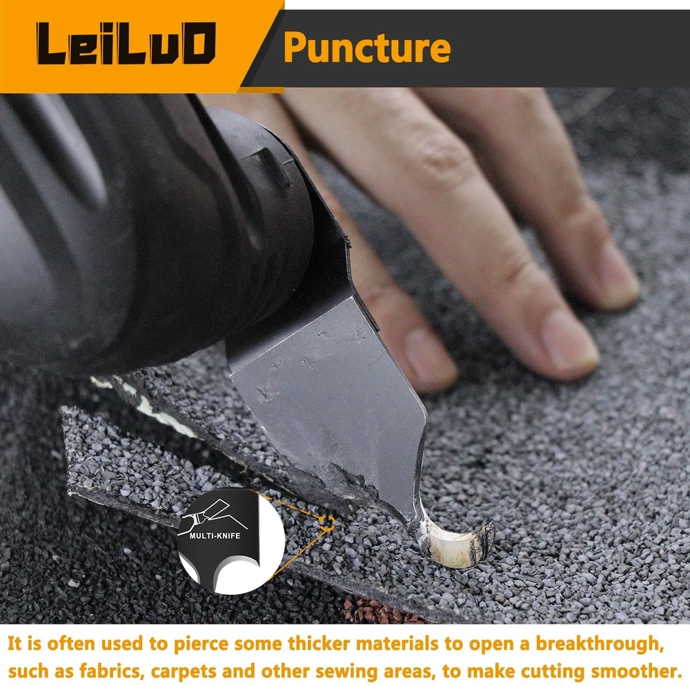 Universal Oscillating Multi Tool Hook Knife Blade Set for Carpet Roof Shingles 4 Pcs