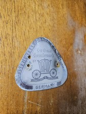 Porsche 356 Early Convertible D Roadster Drauz Body Badge Original Porsche 356 Early Convertible D Roadster Drauz Body Badge Original