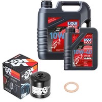 K&N ÖLfilter Set LM 10W-40 Race 5L FüR Kawasaki ZZR 1400 F ABS ZXT40EFA Bj.2013