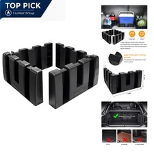 4pcs Plastic Cargo Organizer Blocks For Car Suv Van Trunk Storage Divider Veh... 4pcs Plastic Cargo Organizer Blocks For Car Suv Van Trunk Storage Divider Veh...