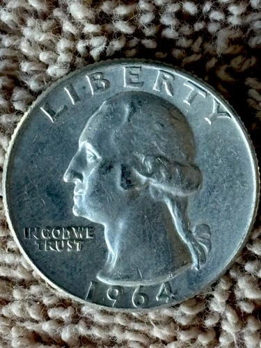 1964-D Washington Quarter Silver 25C Circulated Business Strike Uncertified (89)