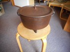 ANTIQUE VINTAGE CAST IRON SIMPSON CAMP OVEN DUTCH OVEN