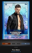 Finn Balor Glass Locked In Iconic Topps Slam WWE Elimination Chamber 26
