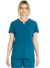 Scrubstar NEW  Woman's Solid scrub Performance Top size XS Deep Slate