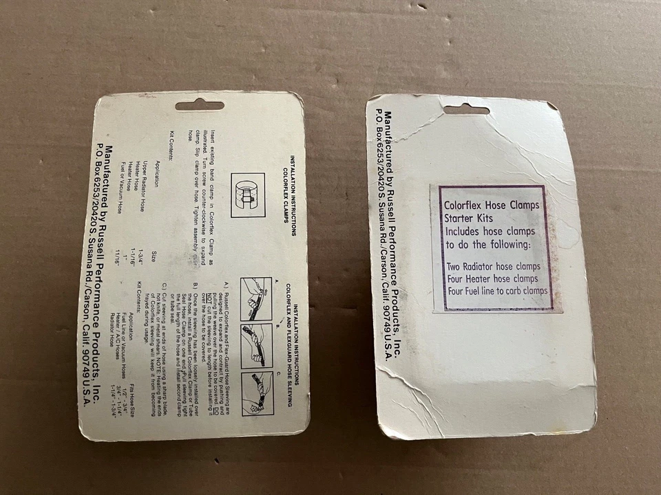 De colección Nuevo Antiguo Stock Nuevo de Lote Antiguo Russell Colorflex Motor Manguera Kit Rojo Negro Foto 2 de 4